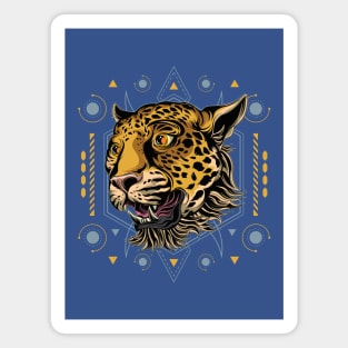 cheetah sacred geometry Magnet